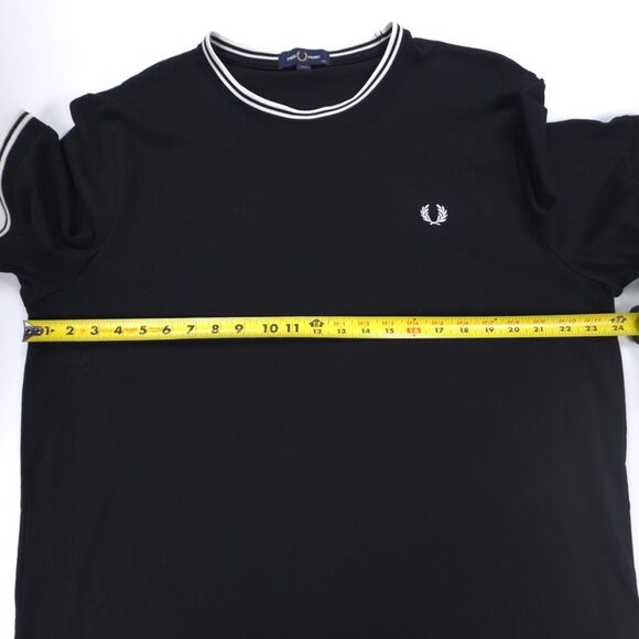 FRED PERRY M1588 Twin Tipped T-Shirt Crew 90s Y2k Preppy Academia Tennis Golf - Picture 3 of 7
